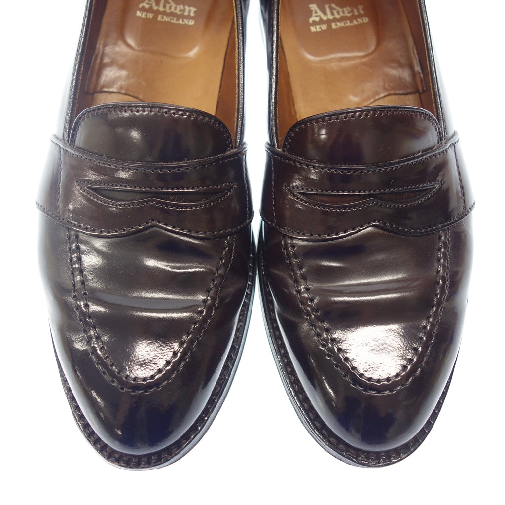 品相良好◆Alden 皮鞋 全带乐福鞋 684 Cordovan 男士酒红色 US7.5D ALDEN [AFC45] 