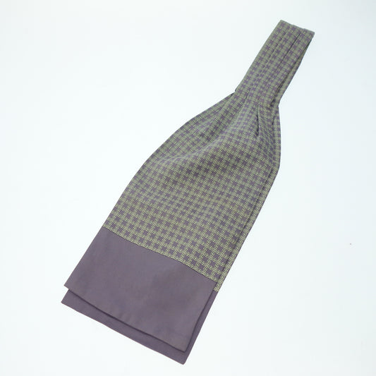 Used ◆Hermes ascot tie silk all over pattern purple HERMES [AFI13] 