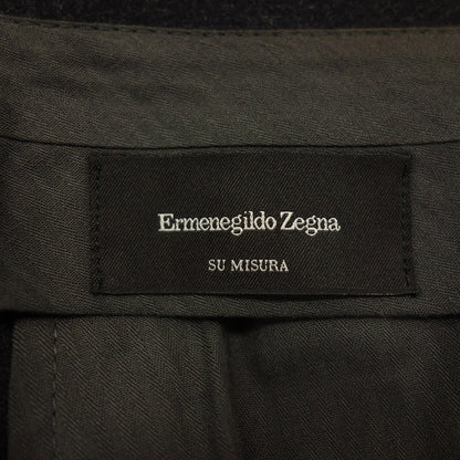 美品◆エルメネジルド ゼニア スラックス パンツ ウール メンズ グレー系 サイズ44 SU MISURA Ermenegildo Zegna【AFB20】