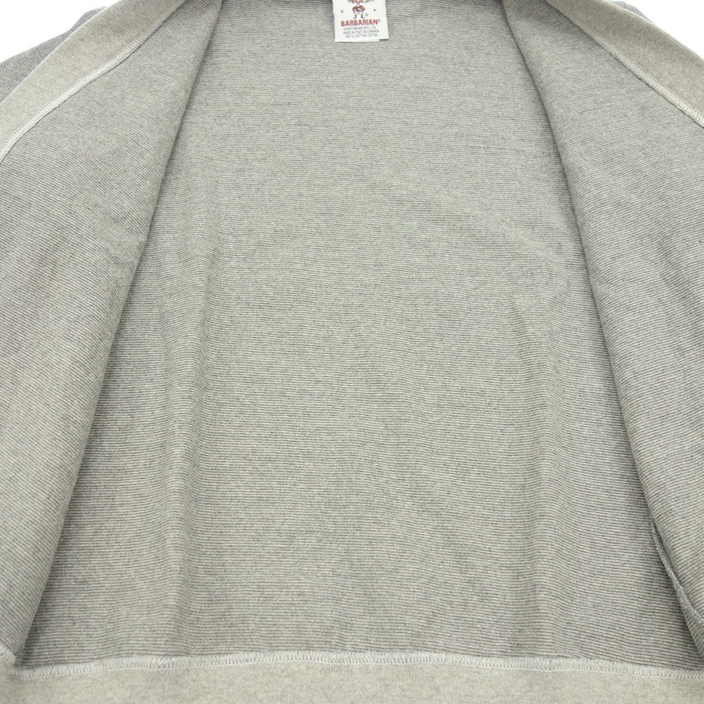 Very good condition◆Barbarian Classic Cardigan Cotton Men's Size S Gray BARBARIAN [AFB9] 