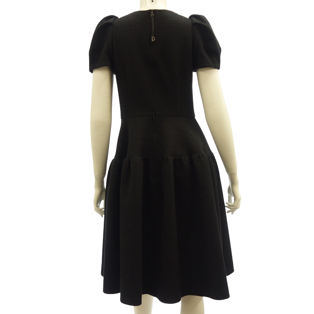 Very good condition◆Daisy Lin For FOXEY 06879 Short sleeve dress ladies black size 38 DAISY LIN For FOXEY [AFB3] 