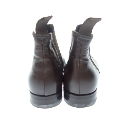 状况良好◆Prada 皮革短靴 Side Gore 1494 男式棕色 5.5 码 PRADA [AFC27] 