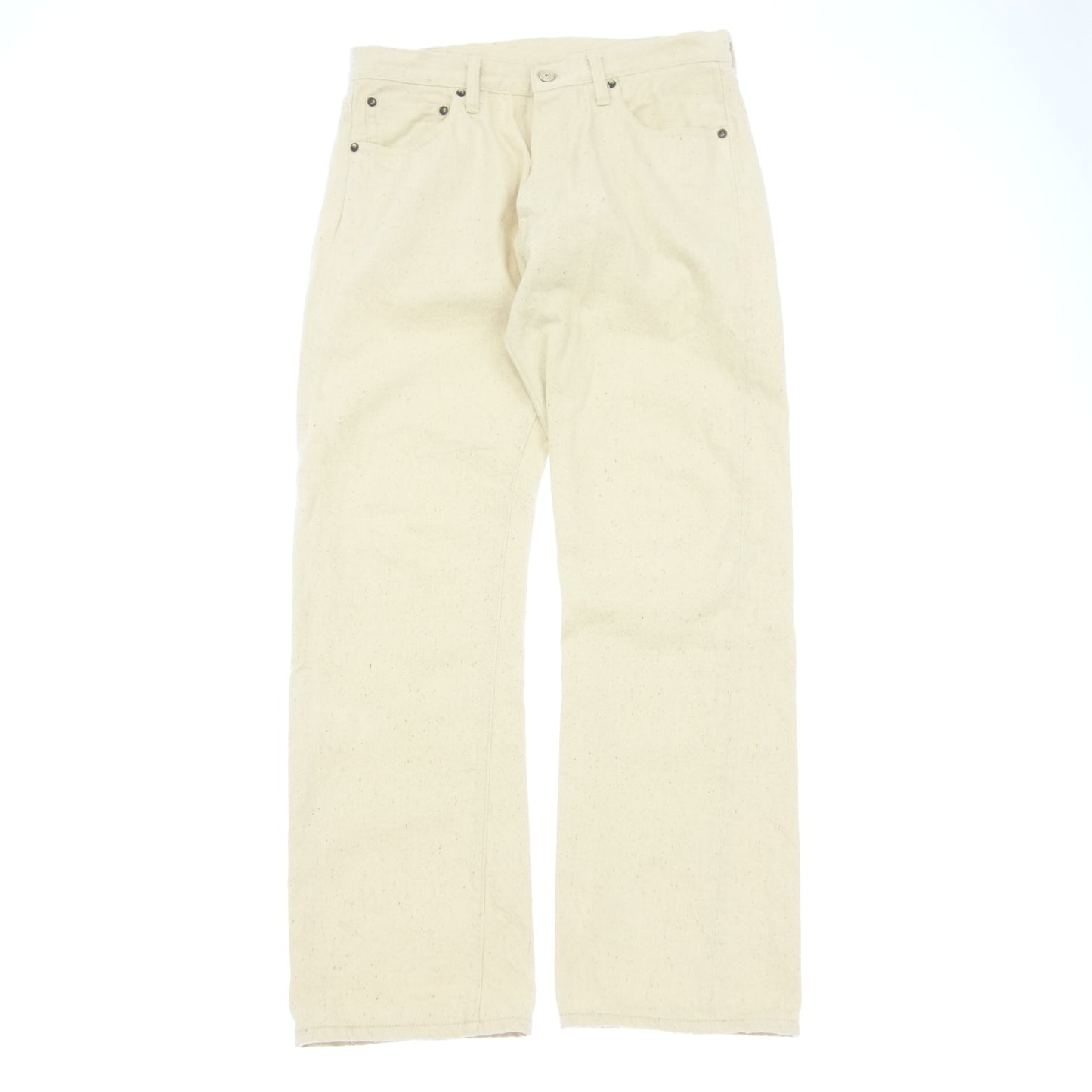 Warehouse Denim Pants Lot 800 Men's Cream W33L32 WAREHOUSE [AFB8] [Used] 