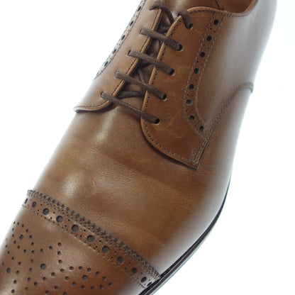 Good condition ◆ Carmina semi-brogue leather shoes 80331 Men's Brown Size 7.5 Sartore Camier with shoe tree CARMINA [AFC21] 