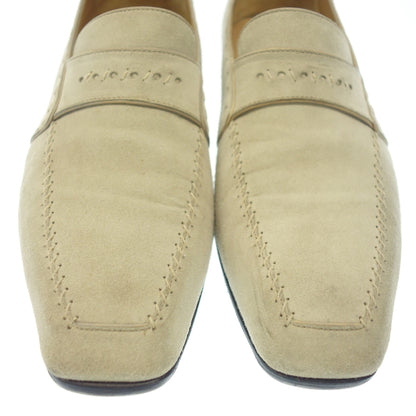 Good condition ◆ Berluti leather shoes loafers suede men's UK9 beige Belruti [LA] 