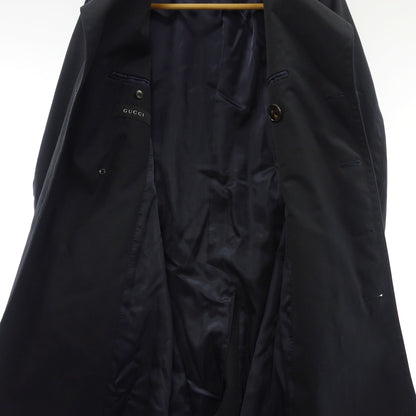 Used Gucci Trench Coat Overcoat with Belt 295115 Black Size 44 Men's GUCCI [AFA8] 