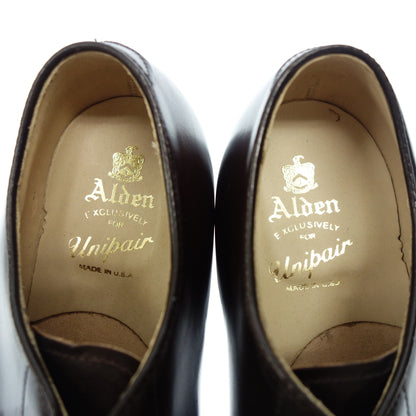 Like new◆Alden U-tip leather shoes A9607 Cordovan Cigar Men's Brown Size 9 ALDEN [AFD7] 