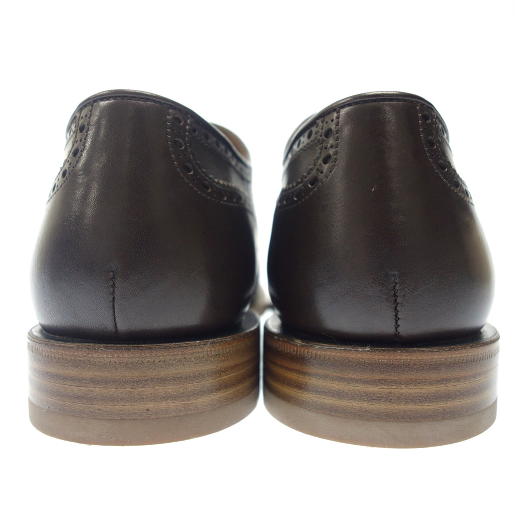 跟新的一样◆Dunhill 皮鞋打孔盖头棕色男式尺寸 43.5 dunhill [AFD6] 