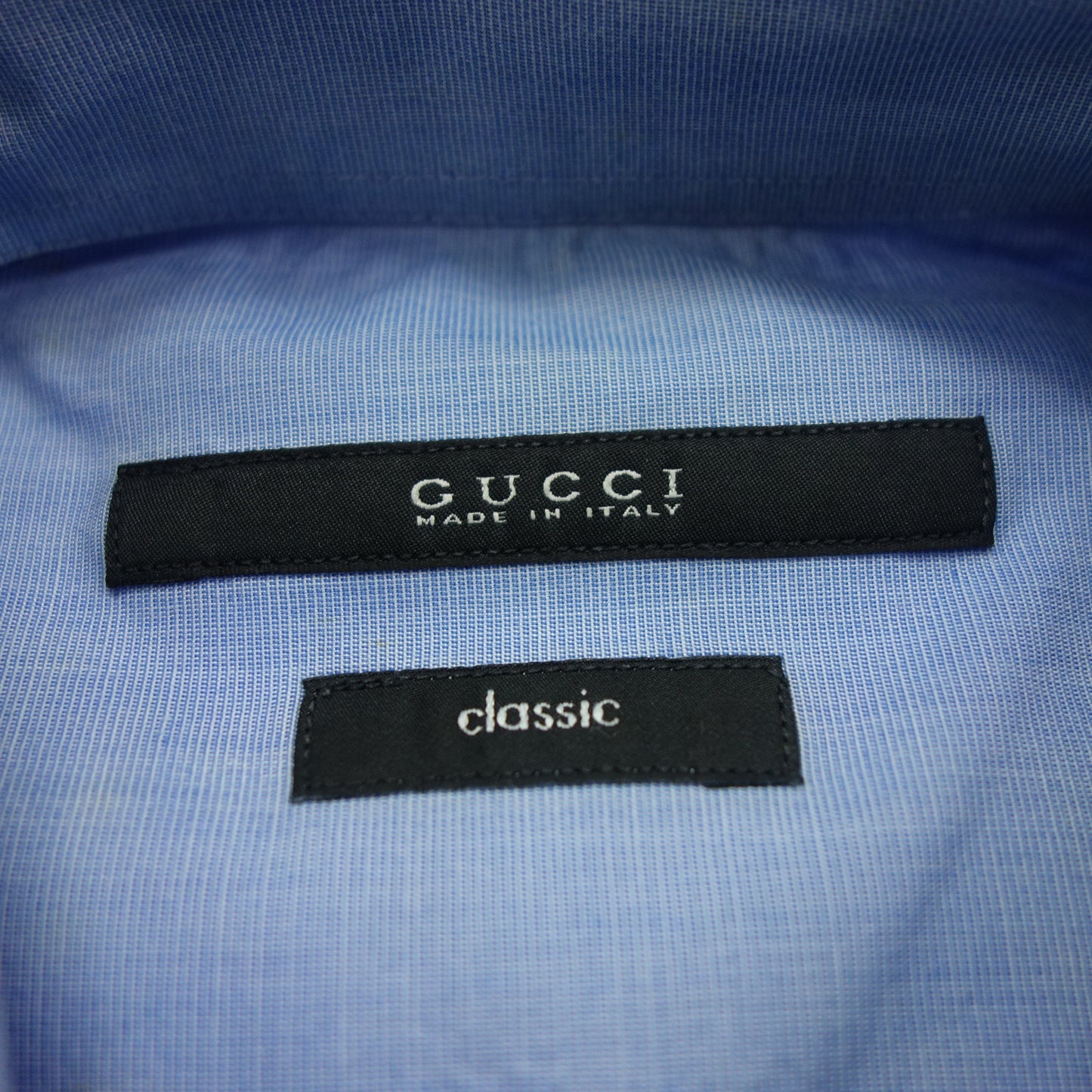 Gucci shirt classic men's blue 38 GUCCI [AFB20] [Used] 