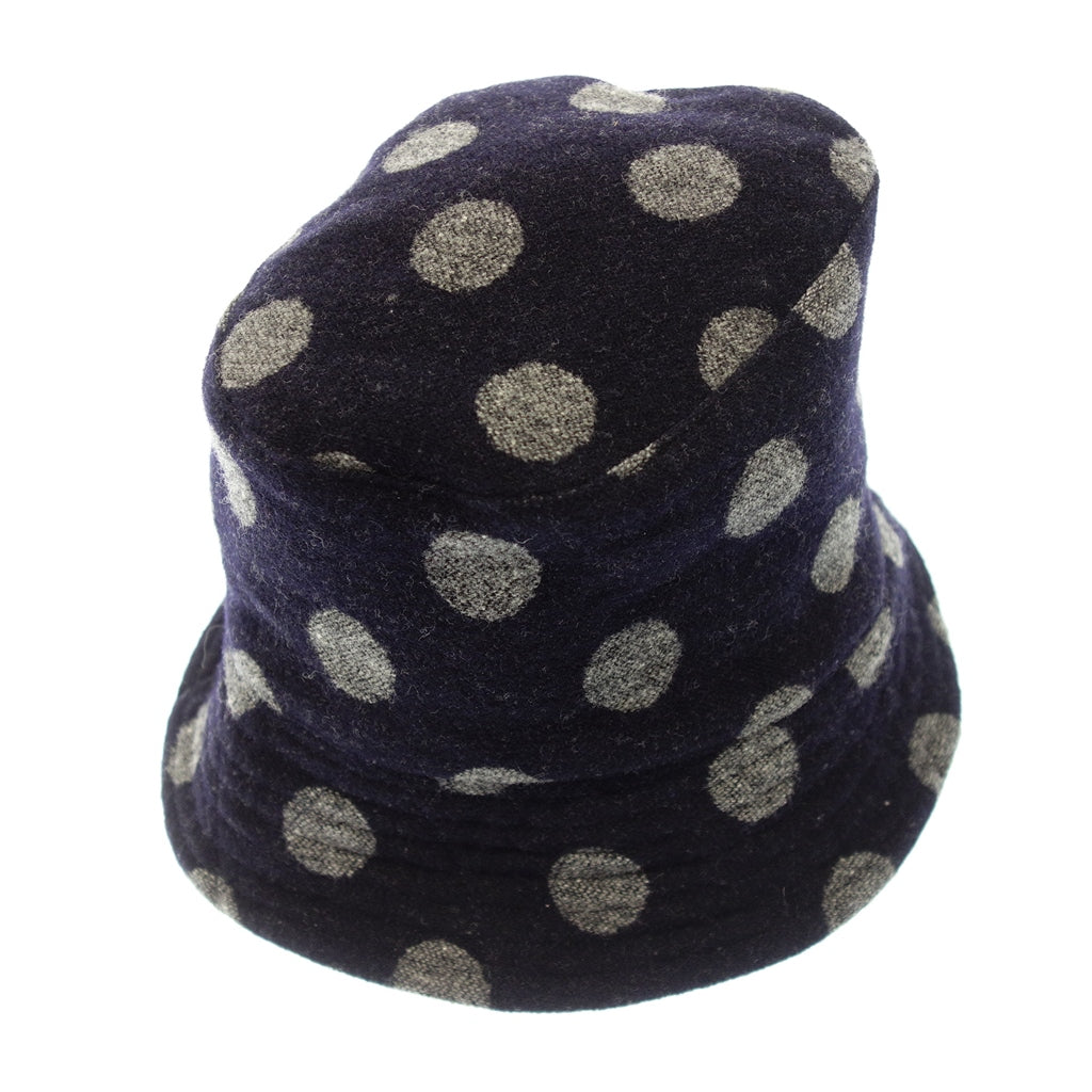 Good condition ◆ Engineered Garments Bucket Hat Dot Pattern Wool Navy x Gray Size M ENGINEERED GARMENTS [AFI20] 