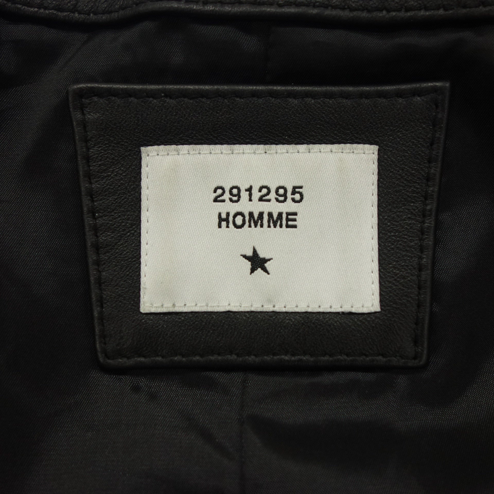 291295=HOMME Single Rider Leather Jacket 594-1101 Men's 4