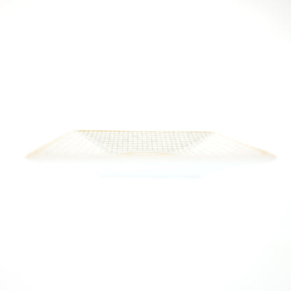 Good Condition◆Hermes Plate Mosaic Van Quatre Square Plate Small White Series Hermes [AFB55] 