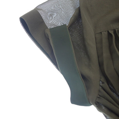 Good Condition◆Sacai 22AW Dress Suiting Mix Dress Pleated Docking Ladies Green Size 2 22-06038 sacai [AFB49] 