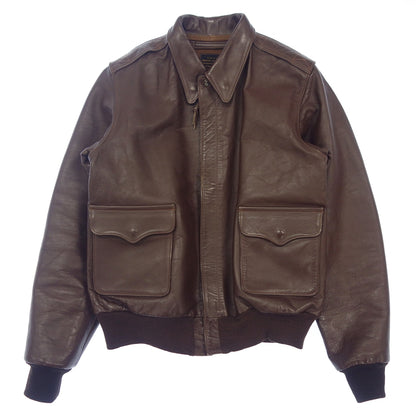 Used ◆ DUBOW Leather Jacket Blouson A-2 Brown Men's Size 36 JA DUBOW MFG CO [AFG1] 