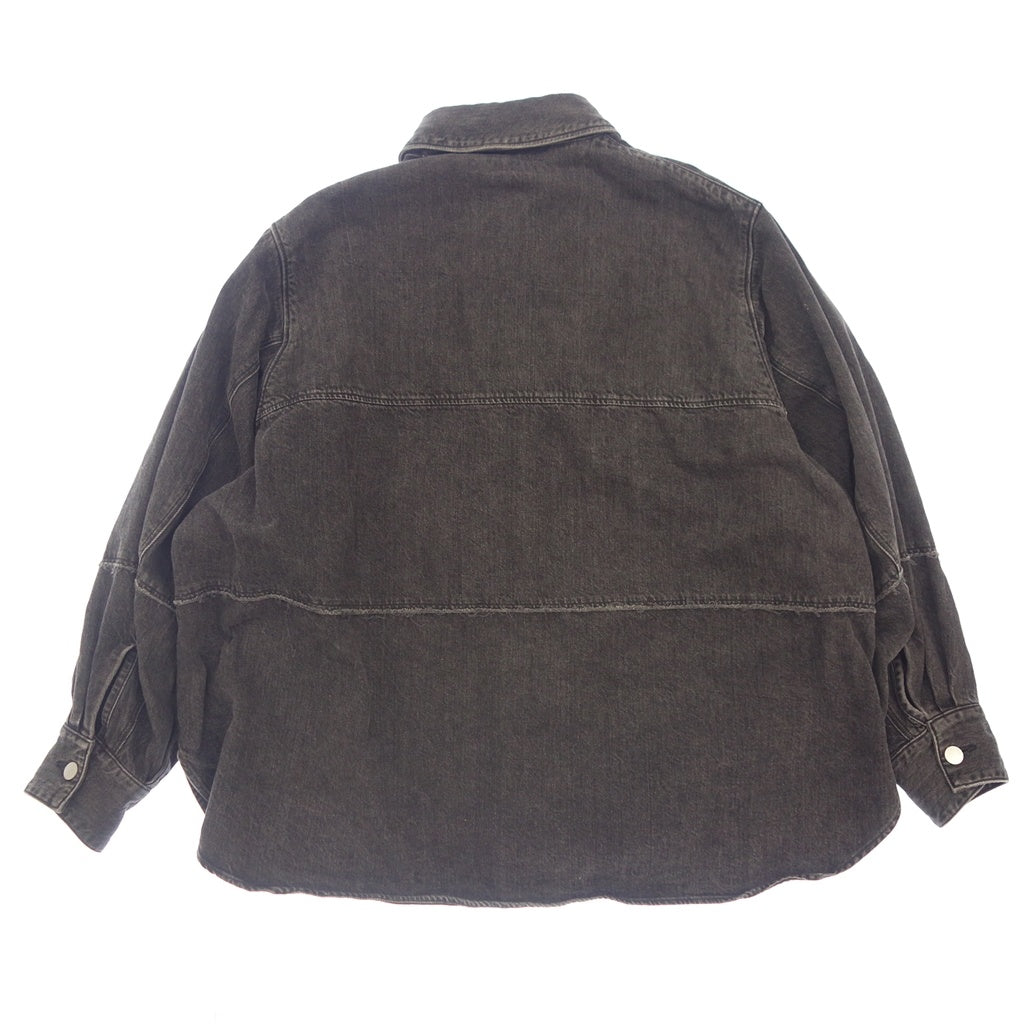 Good condition◆JIEDA denim shirt jacket JIE-ST22 Oversized Men's Size 1 Black JIEDA [AFB1] 