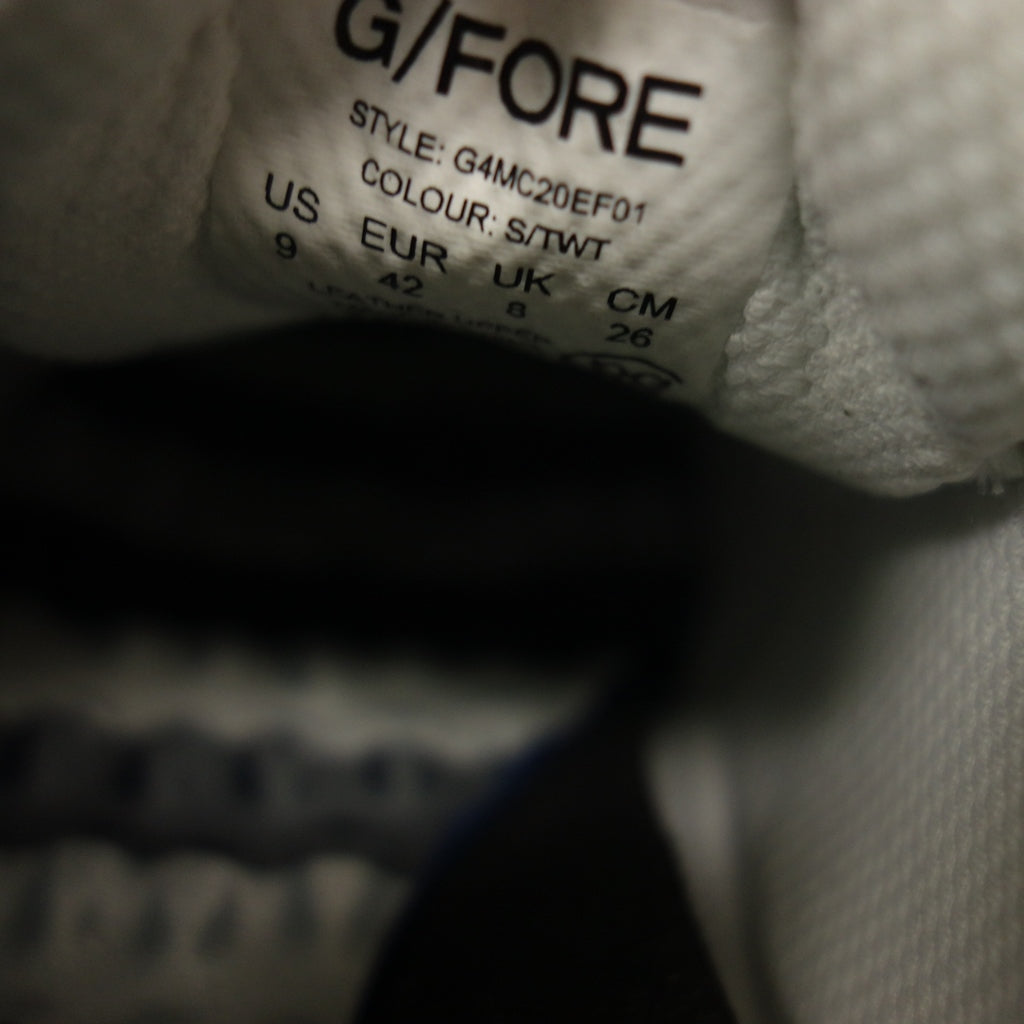 像全新一样 ◆ G-FORE 高尔夫球鞋 G4MC20EF01 粒面皮革男士白色 尺寸 26 厘米 G/FORE [AFD13] 