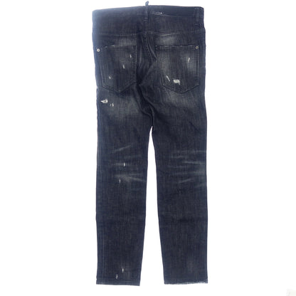 Used ◆D Squared Denim Pants Crash Repair Processed SKATER JEAN FRESH OUTOF SCOTUTS S74LB0336 Men's Black Size 44 DSQUARED2 [AFB48] 