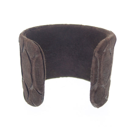 Brunello Cucinelli bangle embossed suede leather brown BRUNELLO CUCINELLI [AFI17] [Used] 