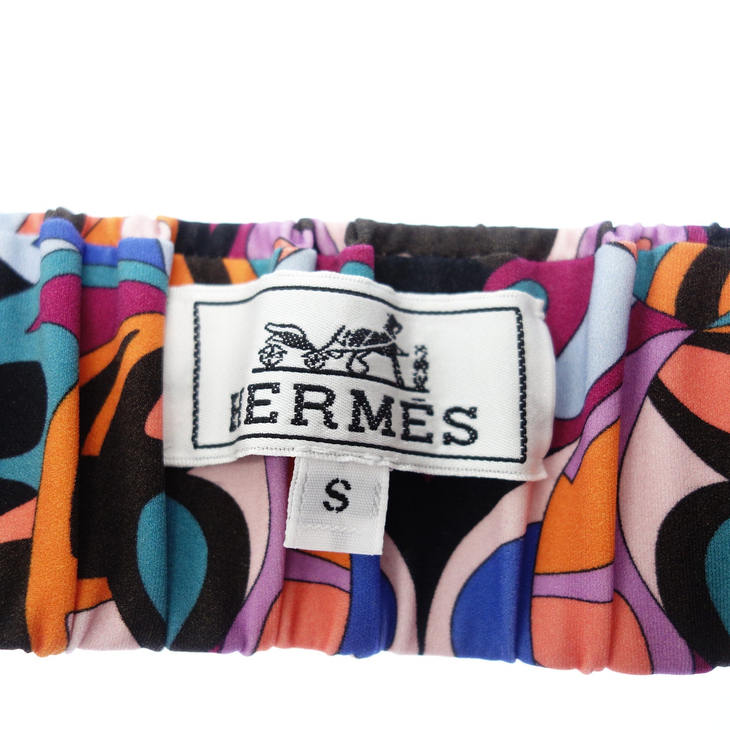 Good condition◆Hermes All pattern hair band black HERMES [AFI2] 