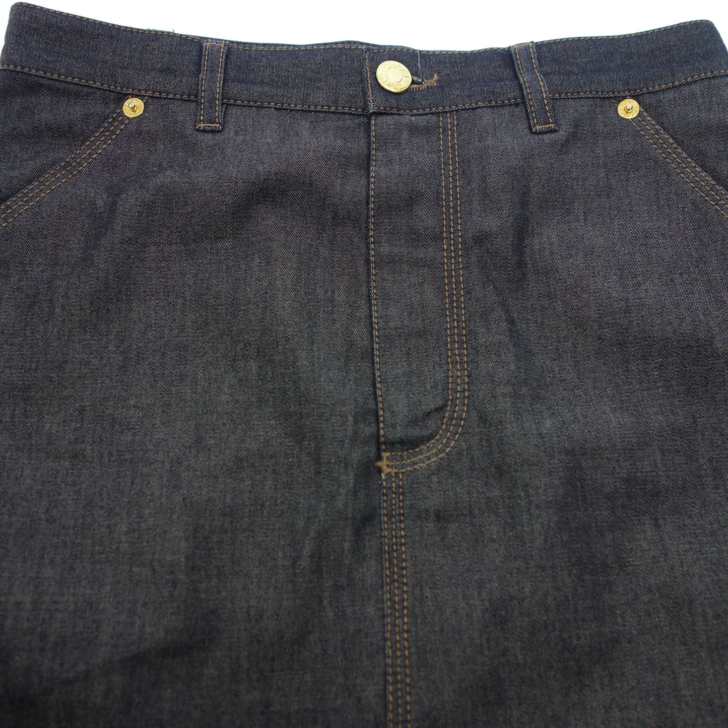 Good condition ◆ Gucci denim skirt navy size 38 ladies GUCCI [AFB6] 