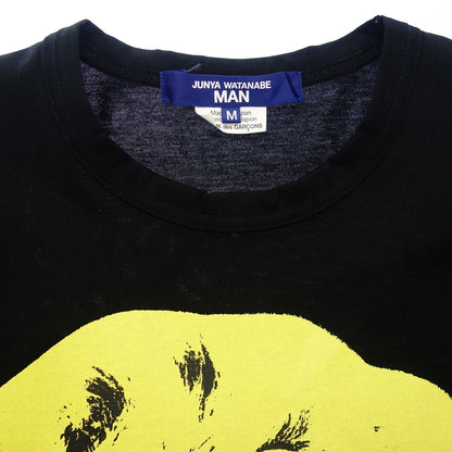 Very good condition◆COMME des GARCONS JUNYA WATANABE MAN Short sleeve T-shirt cut and sew print men's black size M WK-T029 COMME des GARCONS JUNYA WATANABE MAN [AFB36] 