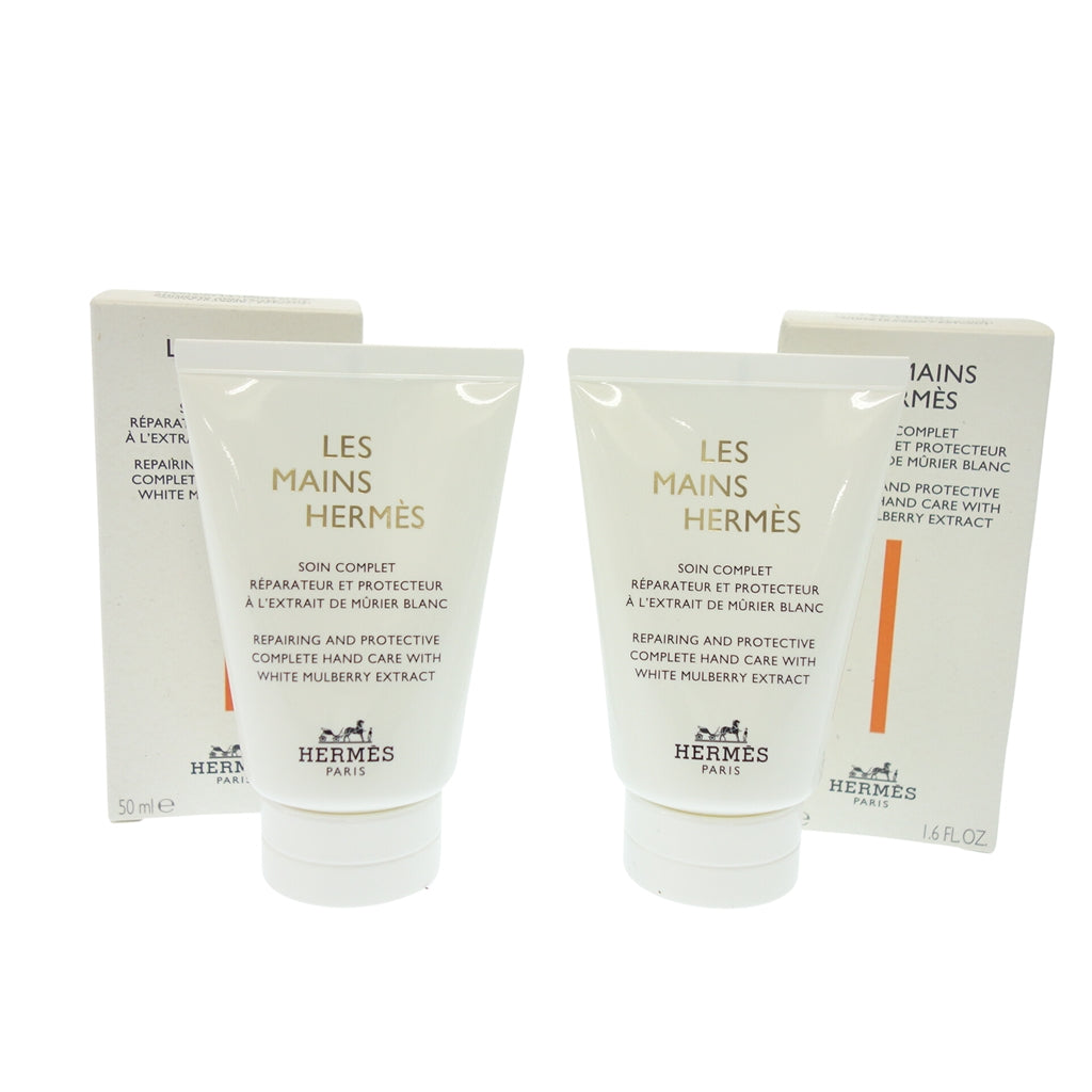 Like new◆Hermes Crème Les Mans Hand Cream 50ml HERMES LES MAINS Set of 2 [AFI15] 