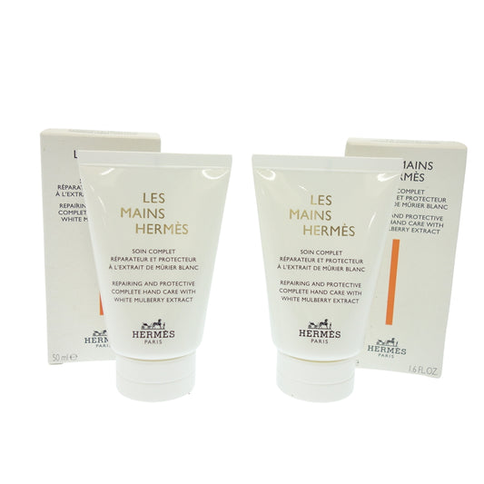 新品同様◆エルメス クレーム レ マン ハンドクリーム 50ml HERMES LES MAINS 2本セット【AFI15】