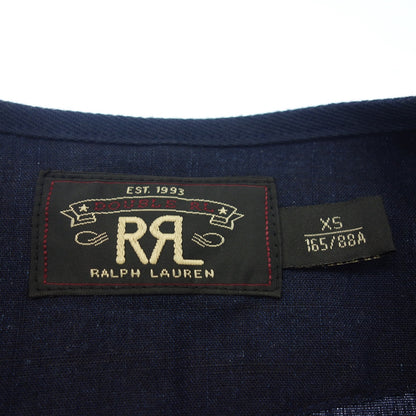Very good condition◆Double RRL Ralph Lauren Concho Vest Wool Blend Navy Men's Size XS RRL RALPH LAUREN [AFB4] 