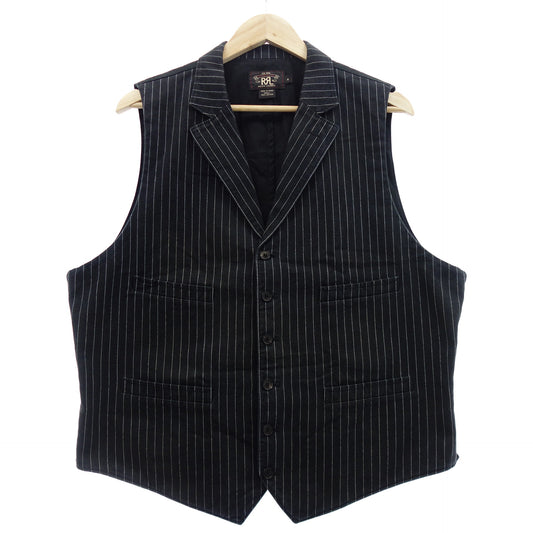 Double RRL Ralph Lauren Vest Lapel Stripe Navy Men's XL RRL [AFB21] [Used] 