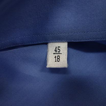 喜欢新品◆Armani COLLEZIONI 长袖衬衫男式蓝色棉质尺寸 45 ARMANI COLLEZIONI [AFB54] 
