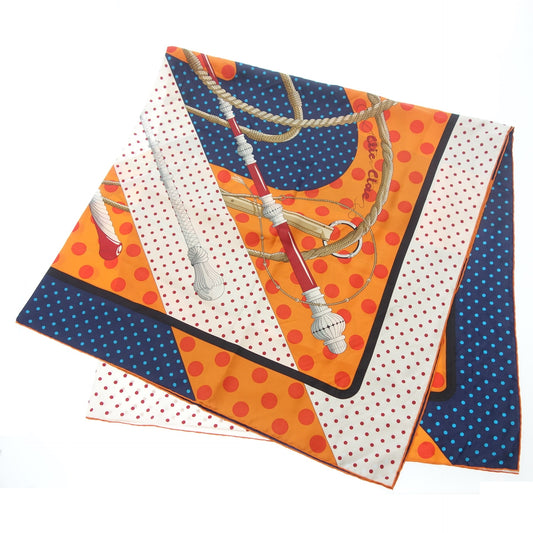 Good Condition◆Hermes Scarf Silk Carre 140 clic clac Multicolor HERMES [AFI13] 