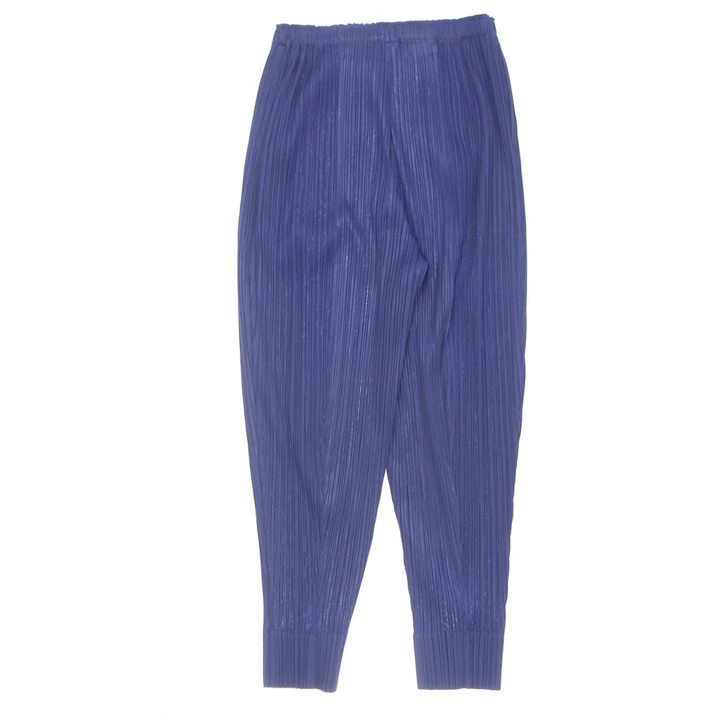 Very good condition ◆ Pleats Please Issey Miyake Tapered Pants PP33JF473 Women's Deep Blue Size 4 PLEATS PLEASE ISSEY MIYAKE FLURRIES [AFB54] 