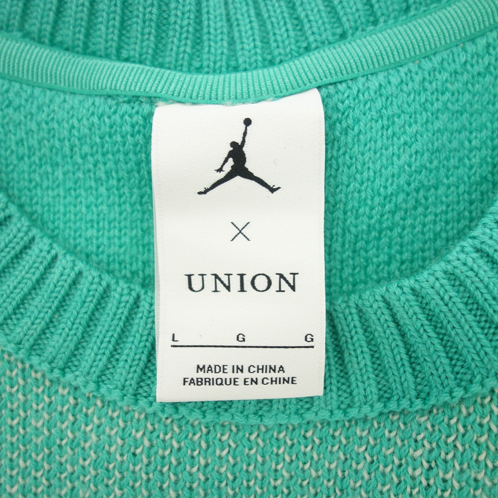 与新品一样 ◆ Nike x Jordan Union 合作圆领针织毛衣 23SS DV7355-348 男士绿色尺码 L NIKE x JORDAN UNION SWEATER [AFA22] 