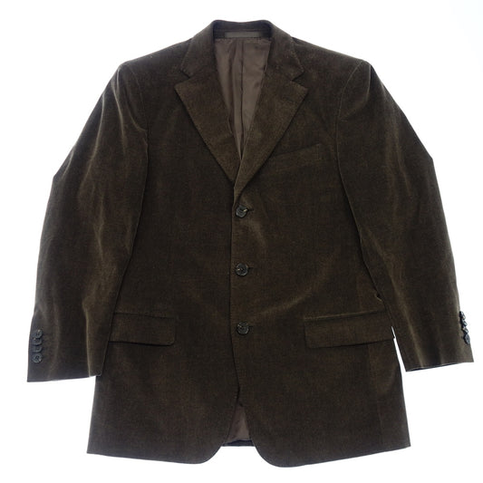 Good Condition ◆ Ermenegildo Zegna 3B Tailored Jacket Cotton Cashmere Men's Brown Size 46 Ermenegildo Zegna [AFB9] 