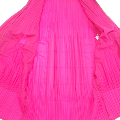 Very good condition ◆ Pleats Please Zip High Neck Coat Women's Pink Size 3 PP13-JA711 PLEATS PLEASE [AFB4] 