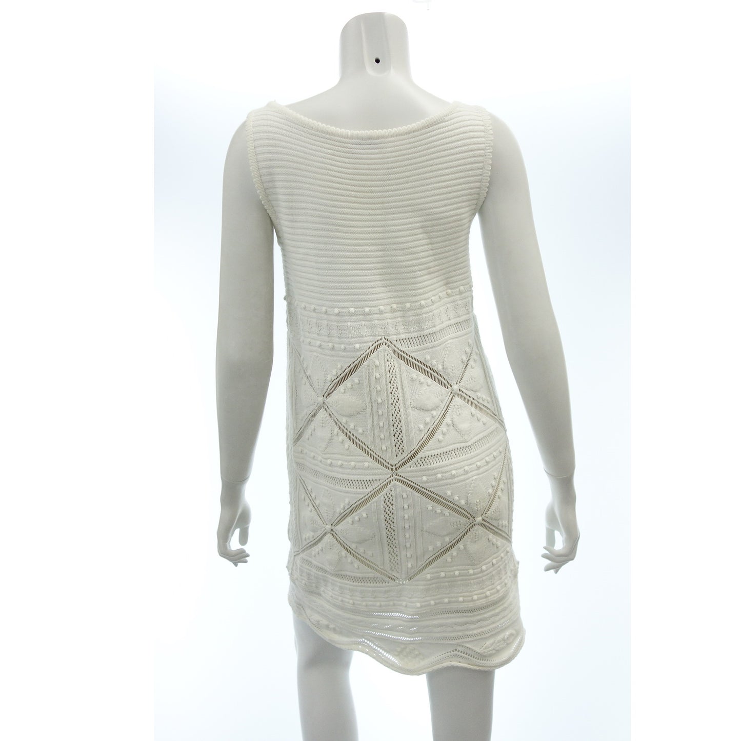 CHANEL Sleeveless Knit Dress 04S 38 Women's White CHANEL [AFB26] [Used] 