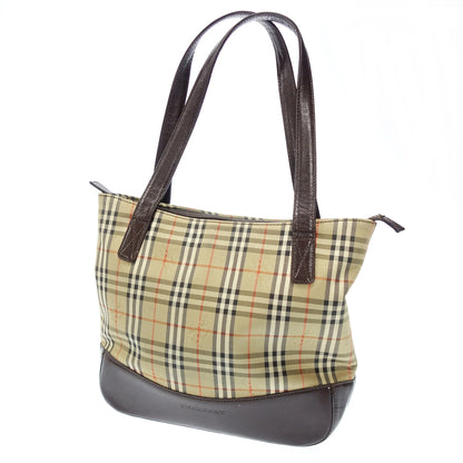 Very good condition ◆ Burberry handbag Nova check x brown BURBERRY [AFE4] 