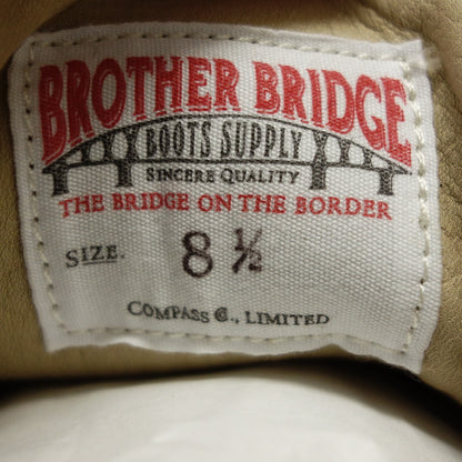 未使用 ◆ Brother Bridge 皮鞋 德国训练师 BERLIN 麂皮男式 US8.5 卡其色 BROTHER BRIDGE [AFD4] 