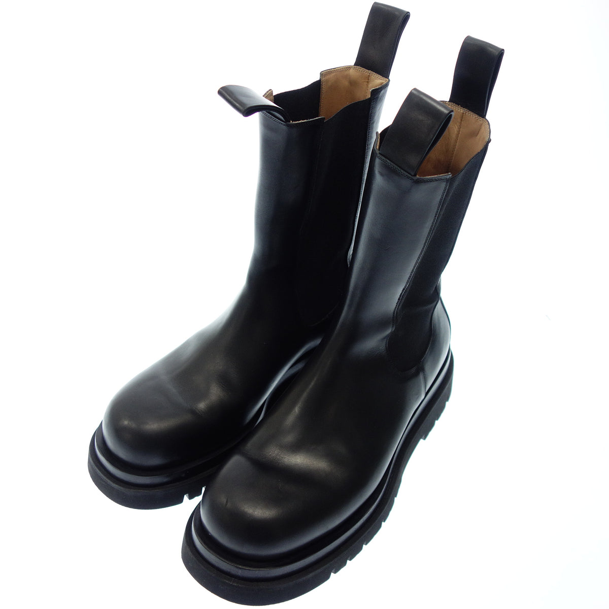 ボッテガ ヴェネタ ブーツ サイドゴア 厚底 メンズ 44 黒 Bottega 