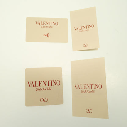 新品同様◆ヴァレンティノ レザーブレスレット Vロゴ 2連 ブラック系 VALENTINO【AFI8】