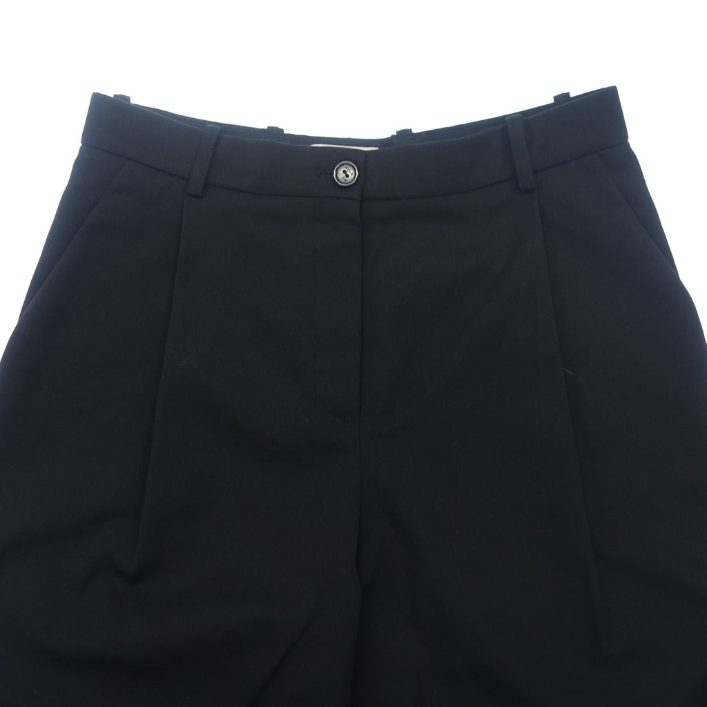 Good condition ◆ Nina Ricci pants wide ladies black size unknown NINA RICCI 39 AVENUE MONTAIGNE PARIS [AFB5] 