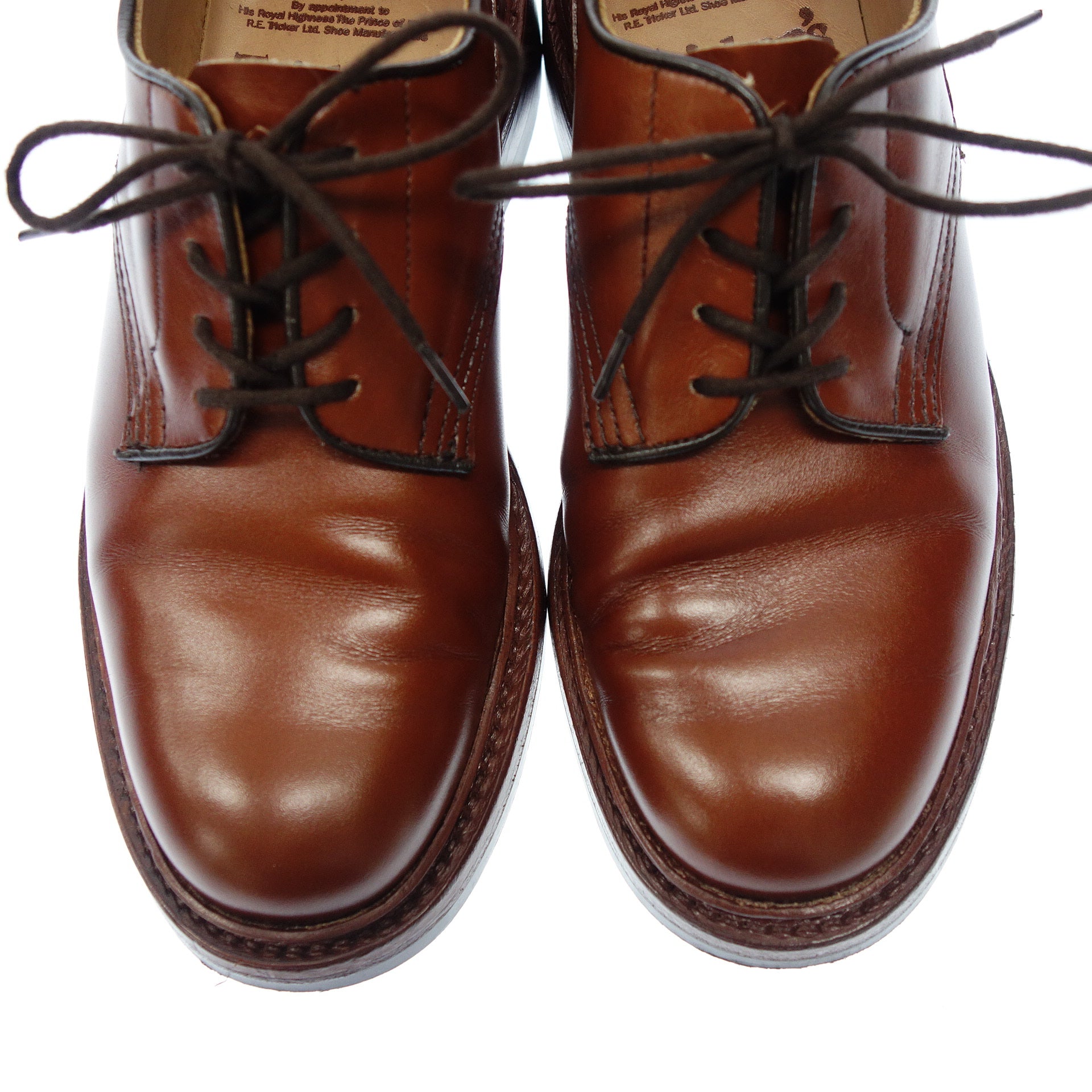 Tricker's ブラウン　プレーンチップ　レースアップシューズ Tricker's ブラウンプレーンチップレースアップシューズ