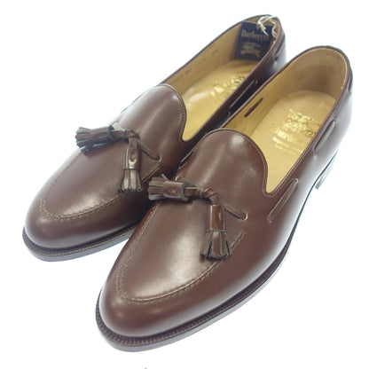 Like new ◆ Burberry's Leather Shoes Tassel Loafers Men's Size 26.5 Brown Burberry's [AFD2] 