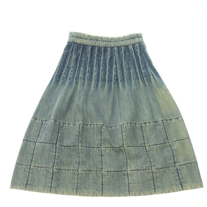 CHANEL denim skirt 00A ladies blue size 38 CHANEL [AFB18] [Used] 
