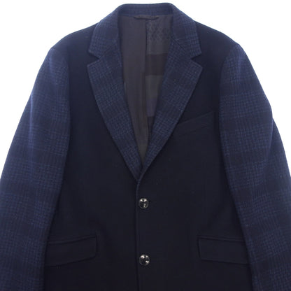 Good condition◆ETRO Chester coat cashmere blend men's size 52 navy ETRO [AFB3] 