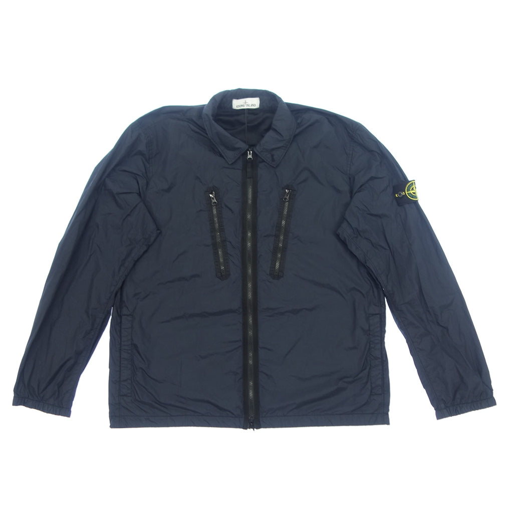 喜欢新品◆Stone Island 夹克 4 口袋超大衬衫夹克尼龙男式 XL 号黑色 751510523 STONE ISLAND [AFB2] 