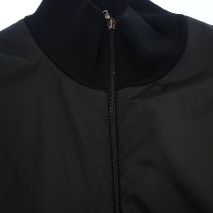 Used ◆Prada Nylon Blouson Knit Switching Zip Up Black Size 52 Men's PRADA [AFB29] 