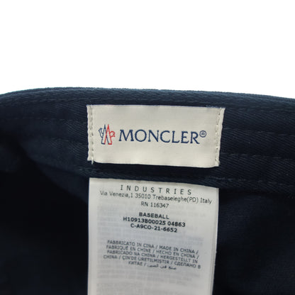 Good condition ◆Moncler hat cap BASEBALL 2022 logo embroidery navy MONCLER [AFI19] 