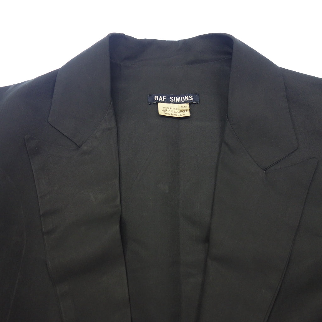 Good Condition◆Raf Simons Half Coat Lapel Archive Men's Black Size 50 RAF SIMONS [AFB4] 