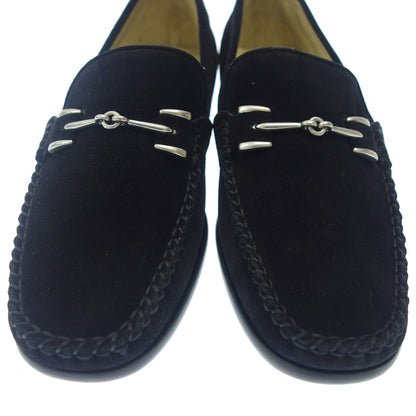 Like new ◆ Cole Haan slip-on bit moccasin suede men's 10 black COLE HAAN [AFD5] 